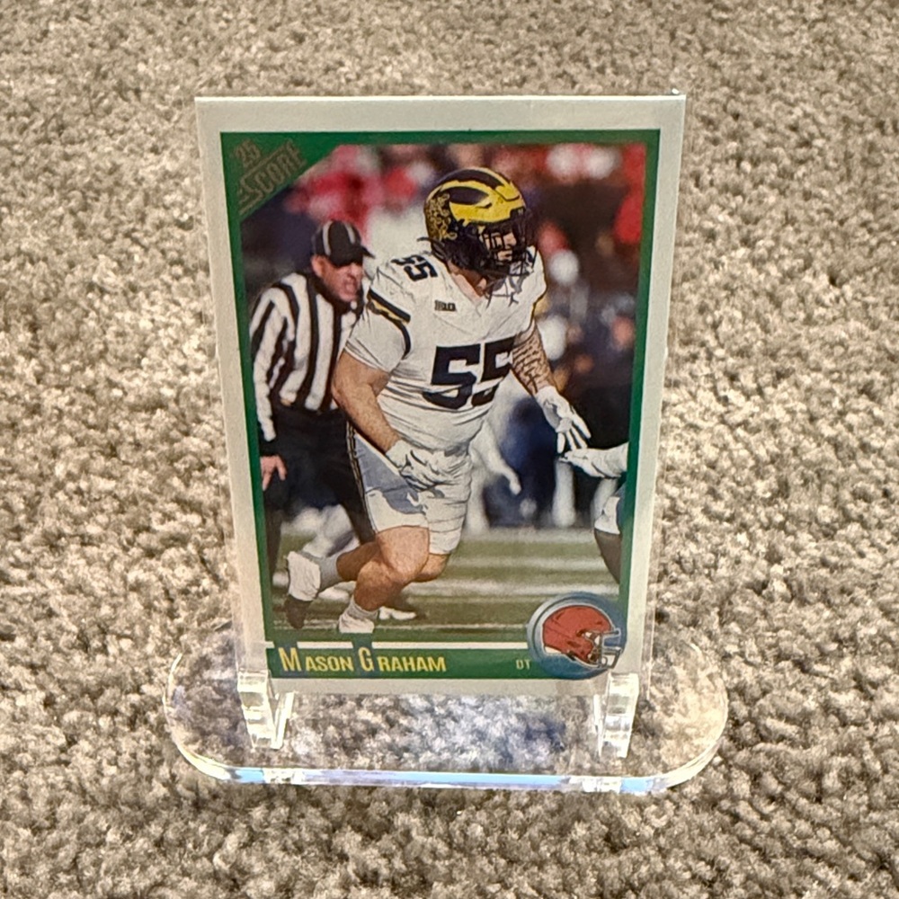 Panini Score 2025 - Anniversary Rookie Mason Graham Football Trading Card 🔥